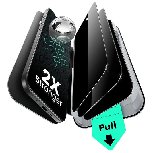Skärmskydd Privacy ESR UltraFit för Apple iPhone 17 Air, Härdat Glas, Full Lim, Set om 3 stycken