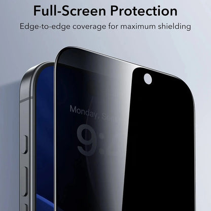 Skyddsfilm Ecran Privacy ESR UltraFit för Apple iPhone 17 Pro Max, Härdat Glas, Full Lim, Set om 3 stycken