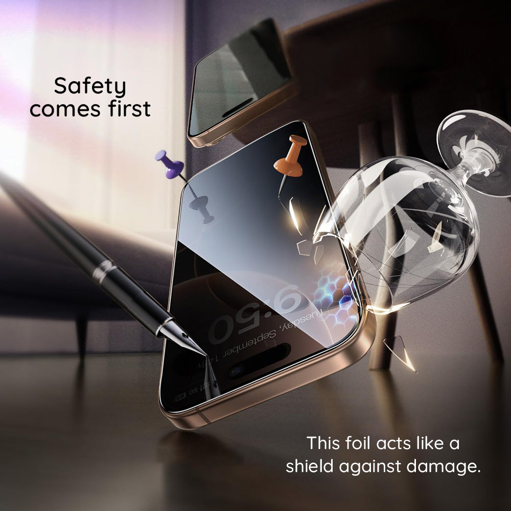 Skyddsfilm Privacy Guess för Apple iPhone 16 Pro Max, Härdat Glas, Full Lim, 2.5D, GUTGP16XBOKGCIP
