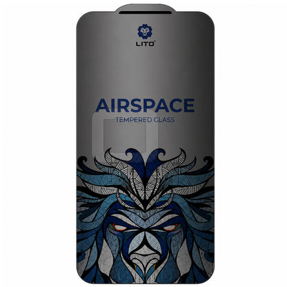 Integritetsskärmskydd Lito Airspace Border för Apple iPhone 18 Pro / 17 Pro, Härdat glas, Fullt lim