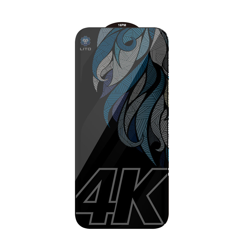 Skyddsfilm Privacy Screen Lito D+ Max 4K för Apple iPhone 17 Pro, Härdat Glas, Full Glue