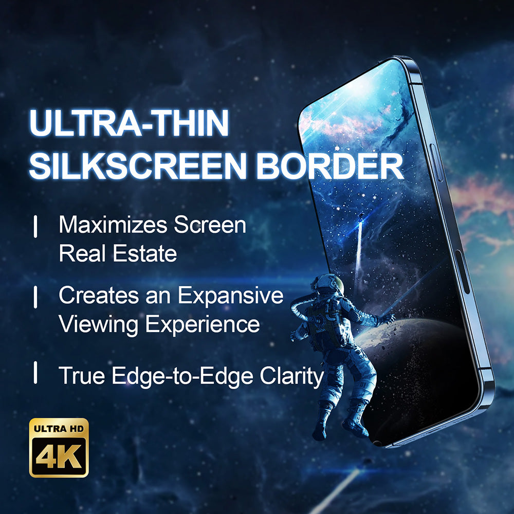 Skyddsfilm Privacy Screen Lito D+ Max 4K för Apple iPhone 17 Pro, Härdat Glas, Full Glue