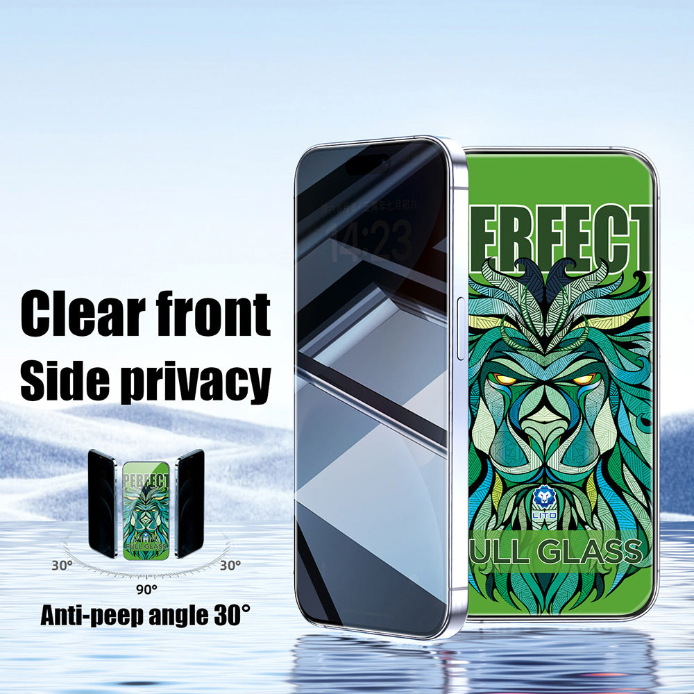 Skyddsfilm Privacy Lito D+ Max Strong för Apple iPhone 17 / 16 Pro, Härdat Glas, Full Lim
