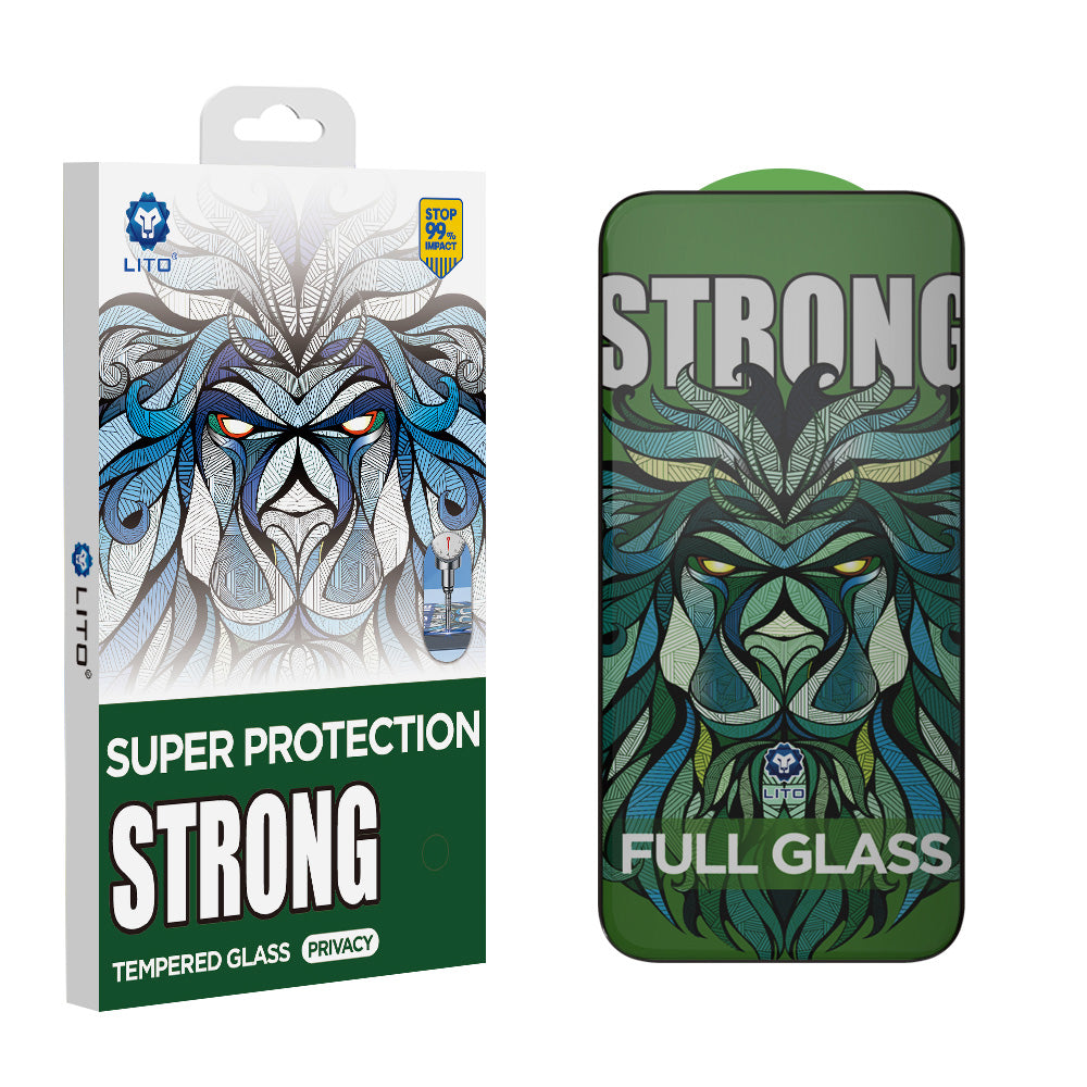 Skyddsfilm Privacy Lito D+ Max Strong för Apple iPhone 17 / 16 Pro, Härdat Glas, Full Lim
