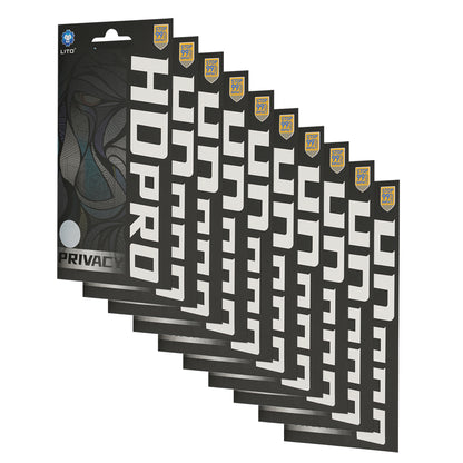 Lito HD Pro Privacy-skärmskydd för Apple iPhone 18 Pro, härdat glas, helhäftande, 10-pack