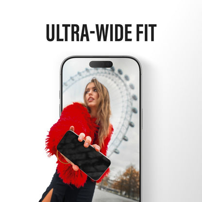 Skyddsfilm för skärm Privacy PanzerGlass Ultra-Wide Fit 2-Way EasyAligner för Apple iPhone 17 Pro, Härdat Glas, Full Lim