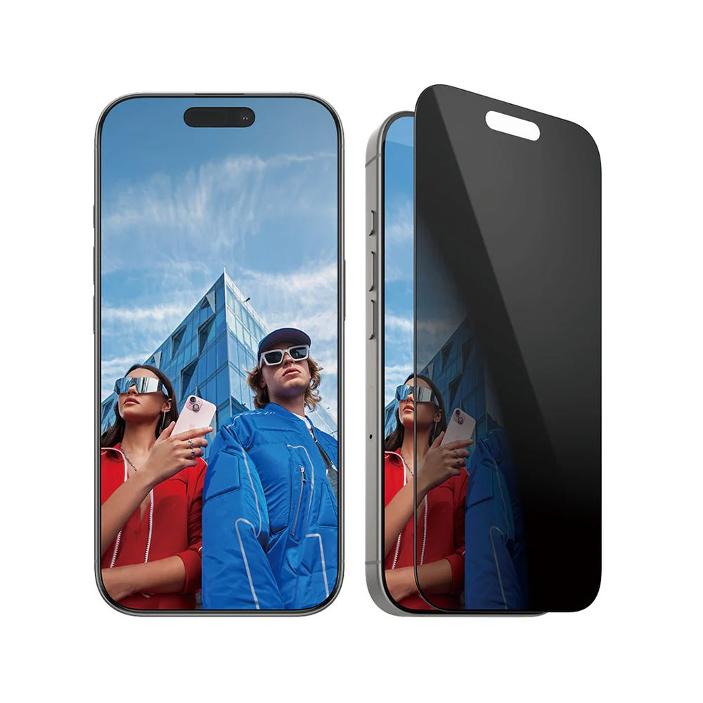 Skyddsfilm för skärm Privacy PanzerGlass Ultra-Wide Fit EasyAligner för Apple iPhone 16 Pro, Härdat Glas, Full Limning