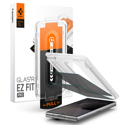 Skyddande skärmfilm Exterior Privacy Spigen GlastR EZ FIT Pro för Samsung Galaxy Z Fold8 Ultra F976, Härdat glas, Full lim, Set med 2 stycken