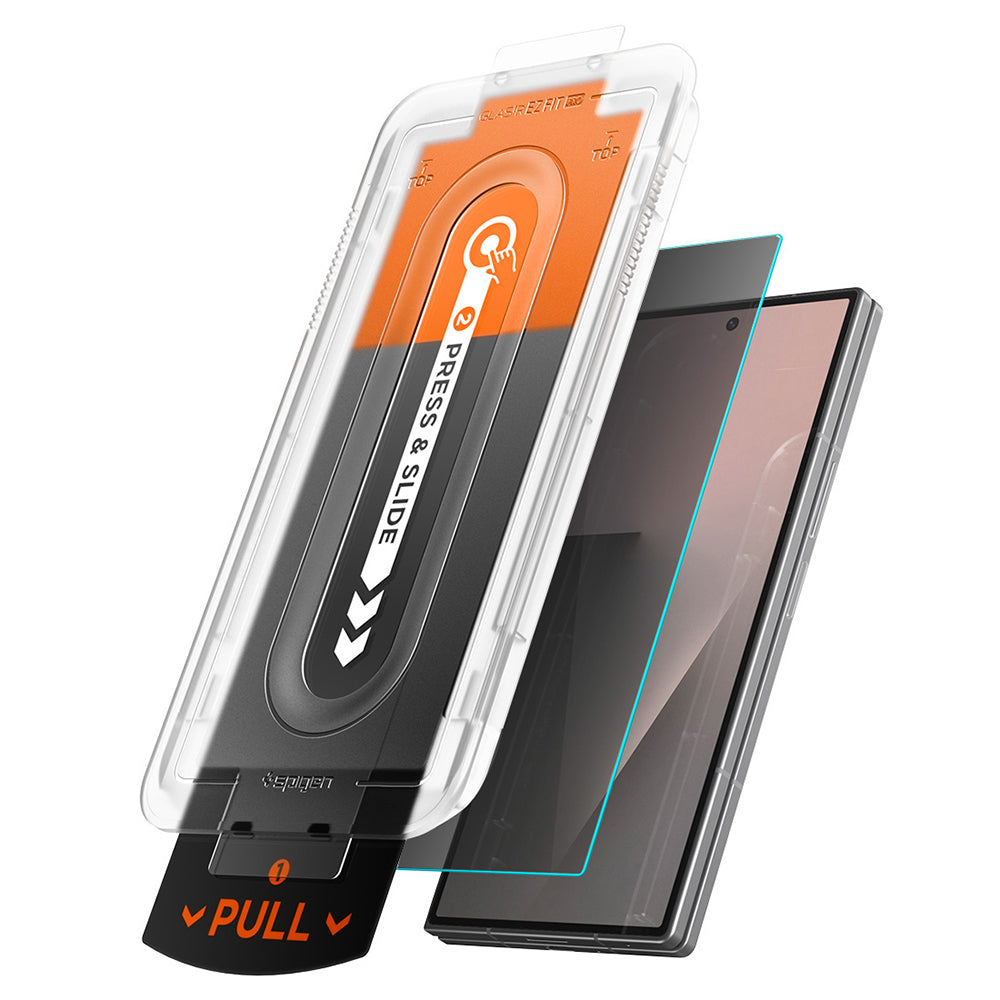 Skyddande skärmfilm Exterior Privacy Spigen GlastR EZ FIT Pro för Samsung Galaxy Z Fold8 Ultra F976, Härdat glas, Full lim, Set med 2 stycken
