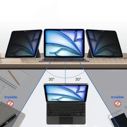 Privacy-skärmskydd Techsuit ArmorGlass CrystalHD för Samsung Galaxy Tab A11 / Tab A9, Härdat glas, Full lim, Set med 2 stycken
