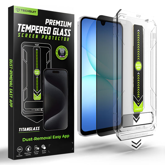 Privacy-skärmskydd Techsuit TitanGlass CrystalHD för Samsung Galaxy A17 5G / A16 5G A166, Härdat glas, Full limning
