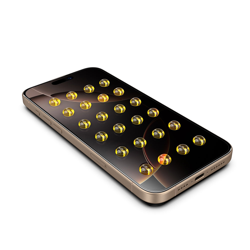 Skärmskydd Privacy Techsuit TitanGlass för Apple iPhone 17 / 16 Pro, Härdat Glas, Full Lim