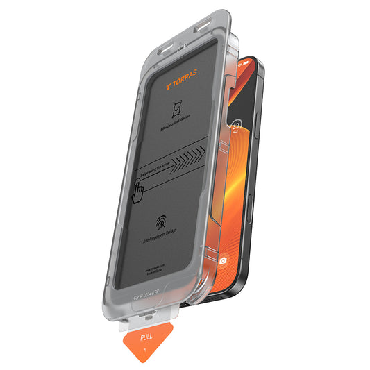 Skärmskydd Privacy Torras GlassGo Install Master för Apple iPhone 17 Pro Max, Härdat Glas, Full Lim