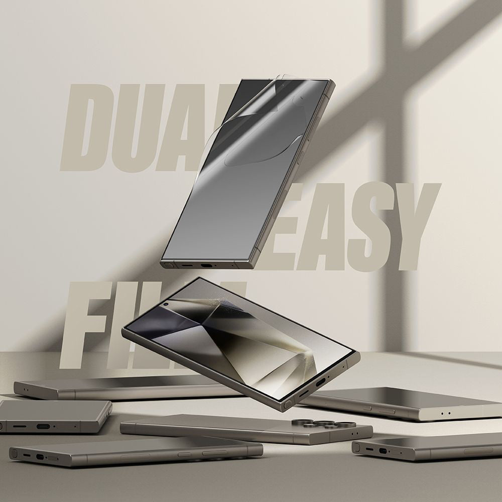 Skyddsfilm Ringke Dual Easy för Samsung Galaxy S24 Ultra S928, Plast, Set med 2 stycken