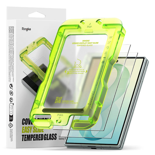 Ringke Easy Slide Skärmskydd för Samsung Galaxy Z Fold8 F971, Härdat Glas, Fullt Lim, Set med 2 stycken