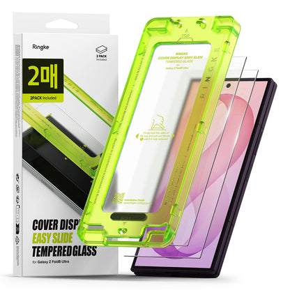 Ringke Easy Slide Skärmskydd för Samsung Galaxy Z Fold8 Ultra F976, Härdat Glas, Fullt Lim, Set med 2 stycken