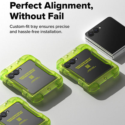 Ringke Pro Exterior Screen Protector for Samsung Galaxy Z Flip8 F776, Tempered Glass, Full Glue, Set of 2 pieces