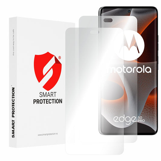Smart Protection Premium Classic skärmskydd för Motorola Edge 50 Pro, plast, set om 2 stycken