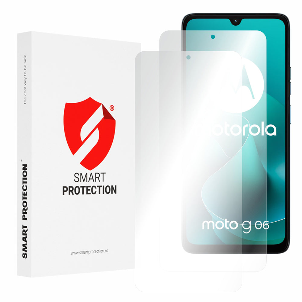 Skärmskydd Smart Protection Premium Classic för Motorola Moto G06 Power / G06, Plast, Full Glue, Set med 2 stycken