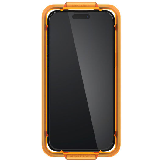 Skärmskydd Spigen GlastR Align Master för Apple iPhone 15 Plus, Härdat Glas, Full Lim, Set om 2 stycken, Svart AGL06886