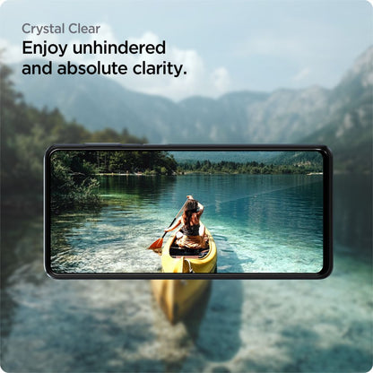 Spigen GlastR Align Master Screen Protector for Samsung Galaxy M53 M536, Tempered Glass, Full Glue, Black