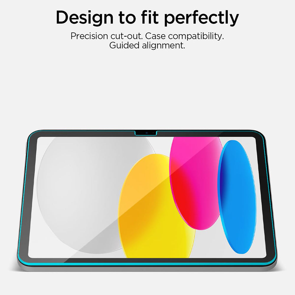 Skärmskydd Spigen GlastR Align Master T för Apple iPad (2025) / (2022), Härdat glas, Full lim AGL11698