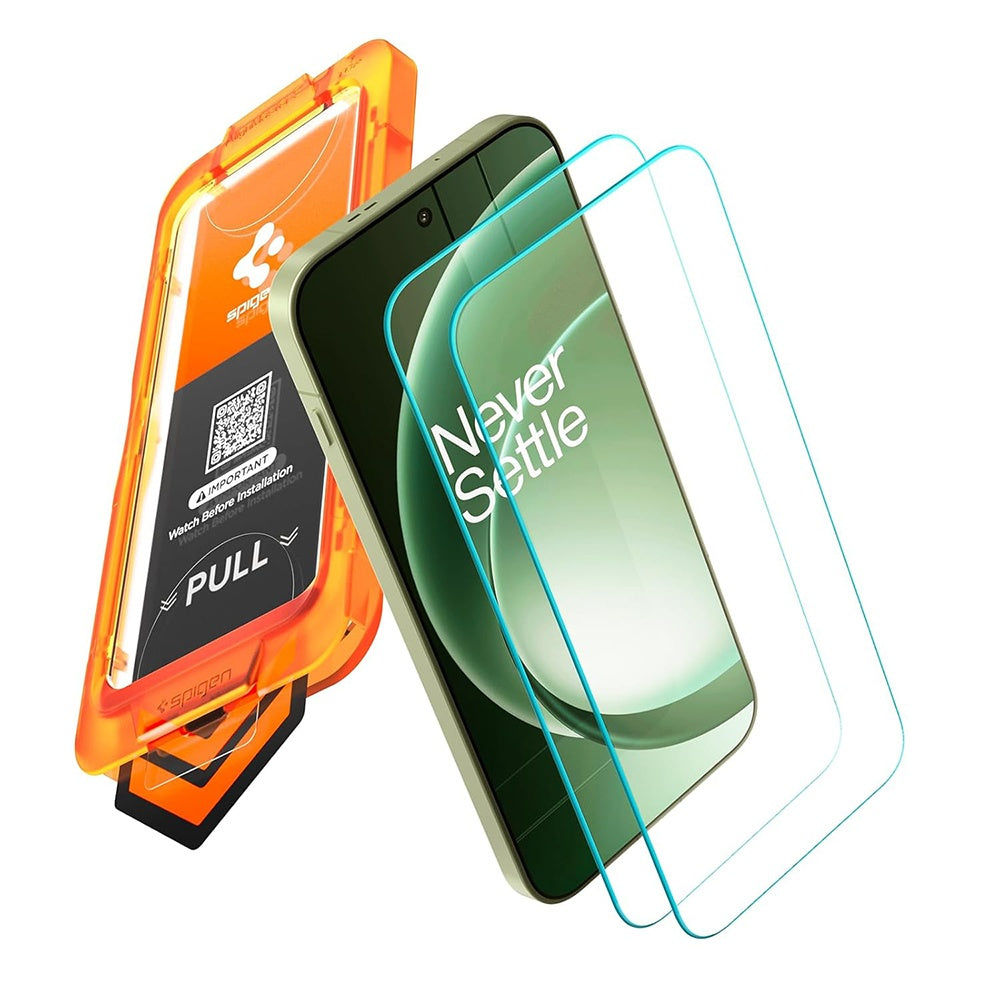 Skärmskydd Spigen GlastR AlignMaster S för OnePlus 15R, Härdat Glas, Fullt Lim, Set med 2 stycken AGL11398
