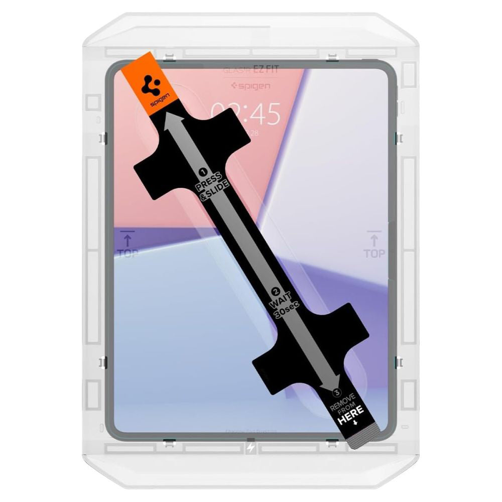 Skärmskydd Spigen GlastR EZ FIT för Apple iPad Pro 13 (2024), Härdat Glas, Full Glue AGL07793