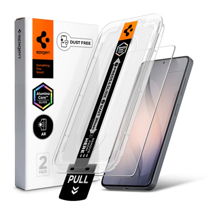 Skärmskydd Spigen GlastR EZ FIT Pro HD Anti-Reflection för Samsung Galaxy S26 S942, Härdat Glas, Fullt Lim, Set med 2 stycken AGL11092