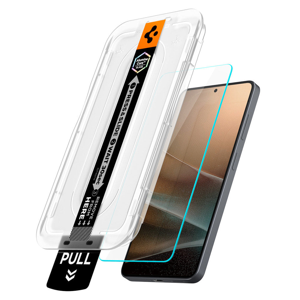 Skärmskydd Spigen GlastR EZ FIT Pro HD Anti-Reflection för Samsung Galaxy S26 S942, Härdat Glas, Fullt Lim, Set med 2 stycken AGL11092
