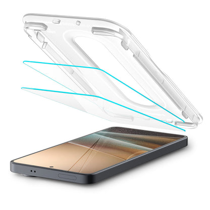 Skärmskydd Spigen GlastR EZ FIT Pro HD Anti-Reflection för Samsung Galaxy S26 S942, Härdat Glas, Fullt Lim, Set med 2 stycken AGL11092