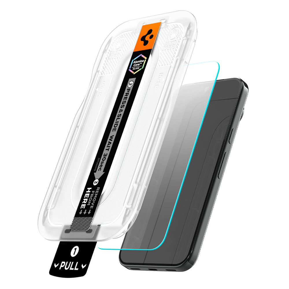 Skärmskydd Spigen GlastR EZ FIT Pro för Google Pixel 11 Pro XL, Härdat Glas, Fullt Lim, Set med 2 stycken AGL11485