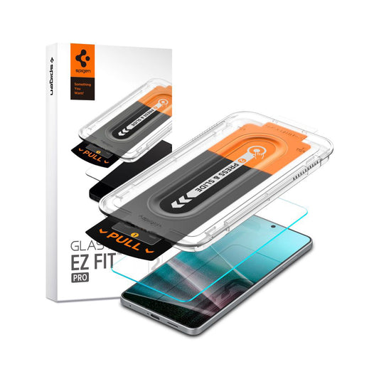 Skärmskydd Spigen GlastR EZ FIT Pro för Samsung Galaxy S25 Edge S937, Härdat Glas, Full Lim