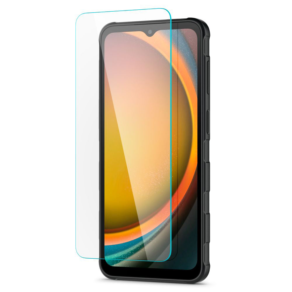 Skärmskydd Spigen GlastR Slim för Samsung Galaxy XCover7 Pro / Xcover7 G556, Härdat glas, Full lim, Set om 2 stycken AGL09407