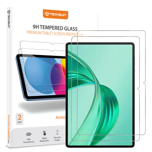 Skärmskydd Techsuit ArmorGlass CrystalHD för Honor Pad X8a / Xiaomi Pad 6 / 6 Pro, Härdat Glas, Full Glue, Set med 2 stycken