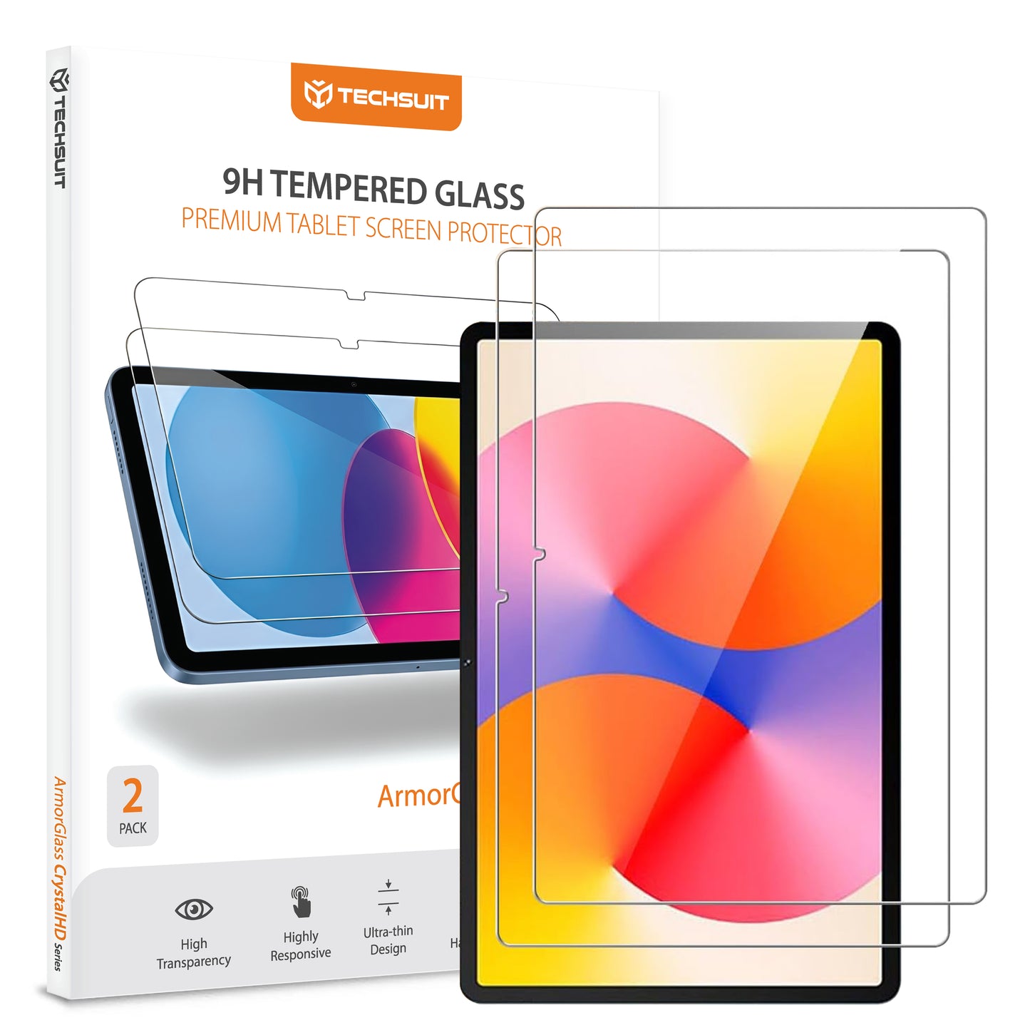 Skärmskydd Techsuit ArmorGlass CrystalHD för Huawei MatePad SE 11, Härdat Glas, Full Lim, Set med 2 stycken