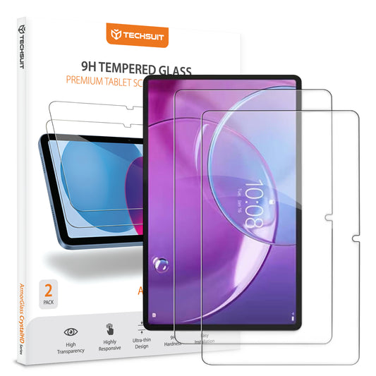 Skärmskydd Techsuit ArmorGlass CrystalHD för Lenovo Idea Tab Pro Gen 2, Härdat Glas, Fullt Lim, Set om 2 stycken