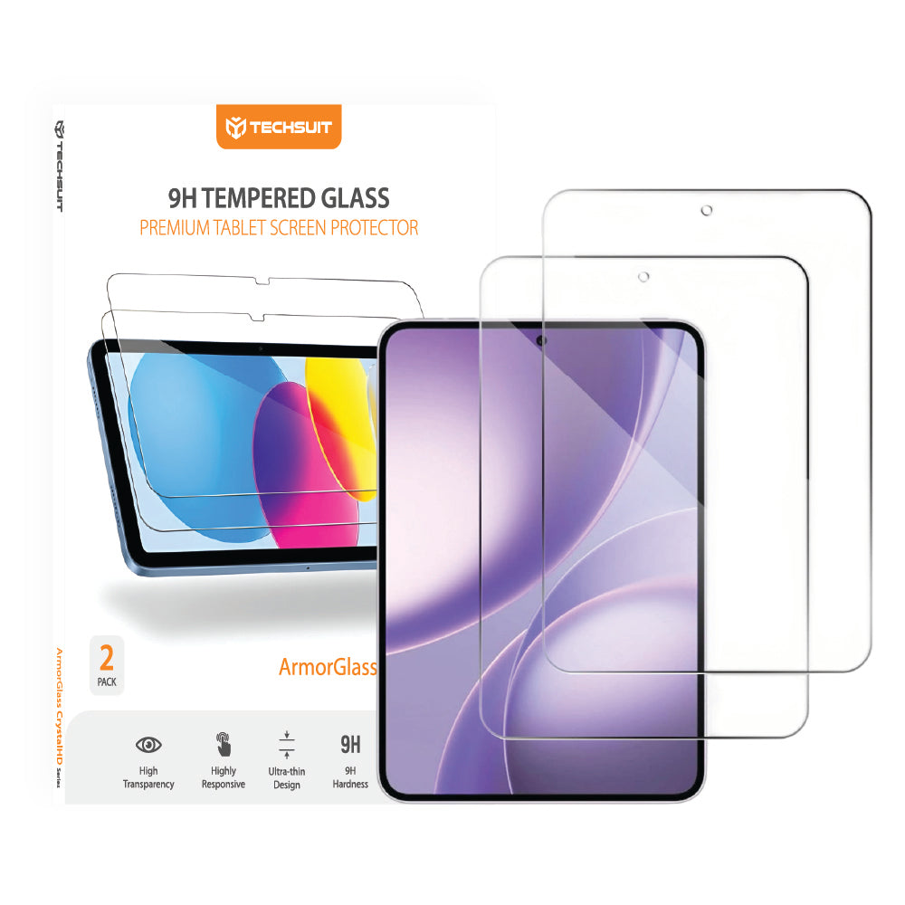 Skärmskydd Techsuit ArmorGlass CrystalHD för Oppo Pad Mini, Härdat Glas, Fullt Lim, Set om 2 stycken