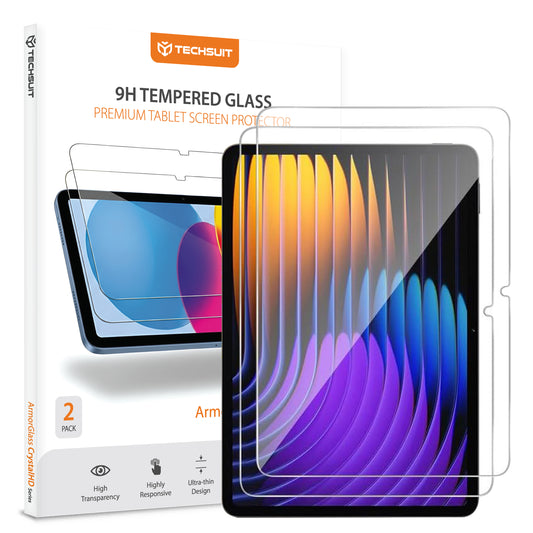 Skärmskydd Techsuit ArmorGlass CrystalHD för Xiaomi Pad 7 / 7 Pro, Härdat Glas, Full Glue, Set med 2 stycken