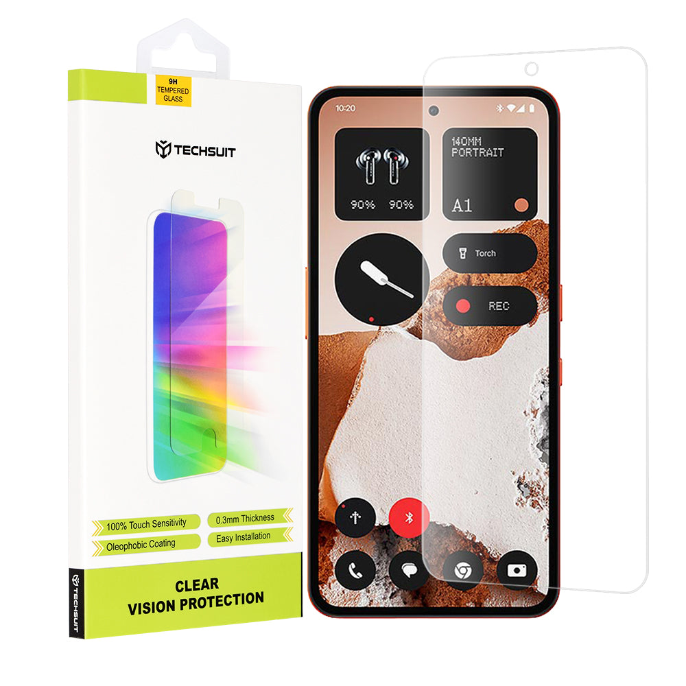 Skärmskydd Techsuit Clear Vision för Nothing CMF Phone 2 Pro, Härdat Glas, Fullt Lim