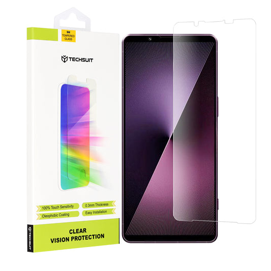 Skärmskydd Techsuit Clear Vision för Sony Xperia 1 VII, Härdat glas, Full limning