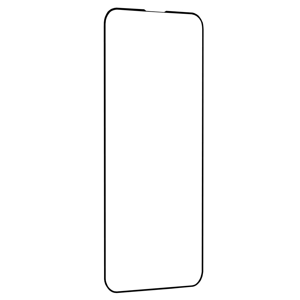 Skärmskydd Techsuit M2 för Apple iPhone 17e / 16e / 14 / 13 Pro, Härdat glas, Full lim, 111D, Svart