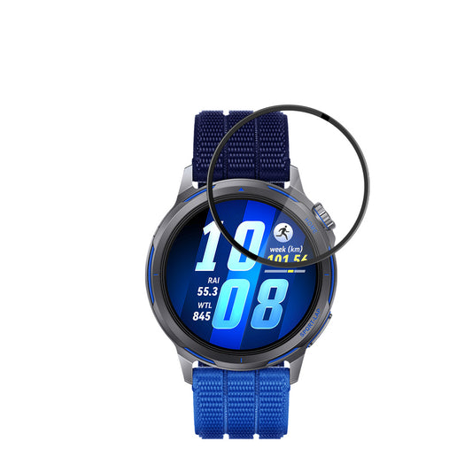 Skärmskydd Techsuit Nano Flex för Huawei Watch GT Runner 2, Plast, Set med 2 stycken, Svart