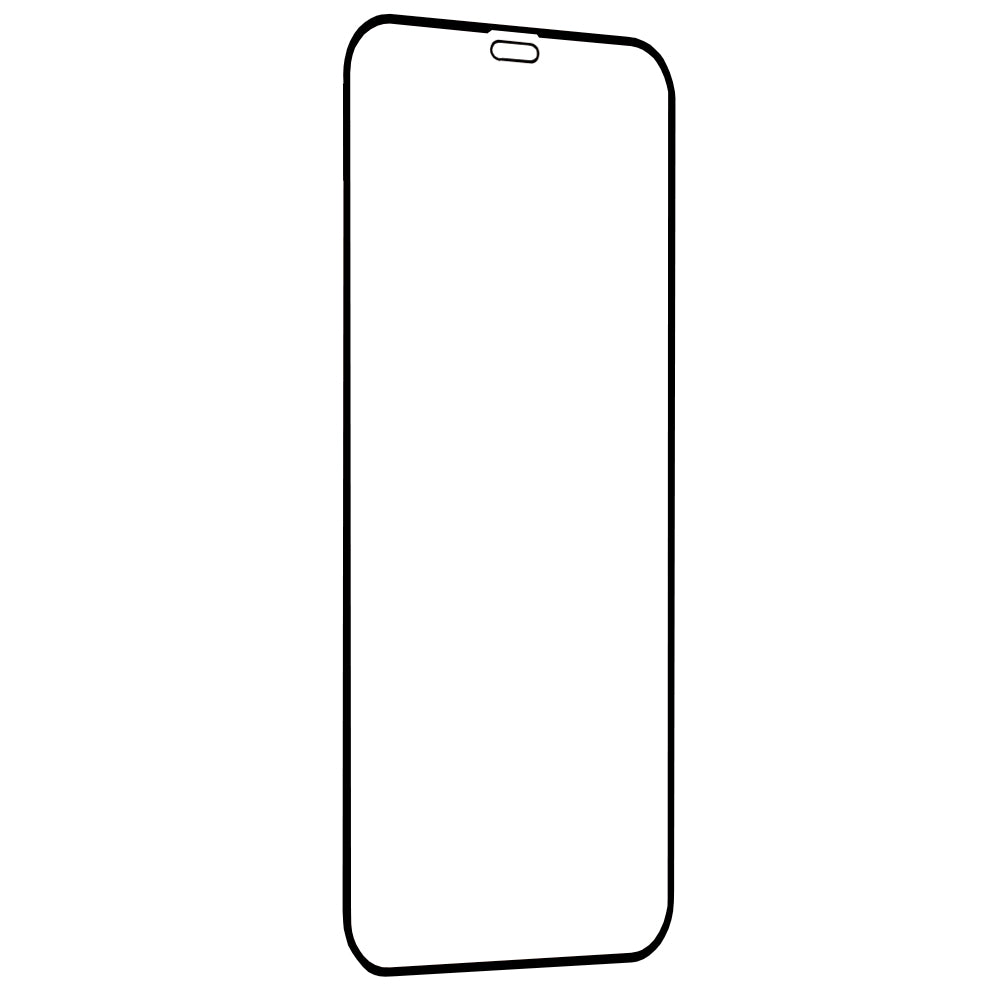 Skärmskydd Techsuit för Apple iPhone 12 / 12 Pro, Härdat glas, Full lim, 111D, Svart