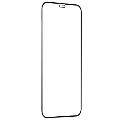 Skärmskydd Techsuit för Apple iPhone 12 / 12 Pro, Härdat glas, Full lim, 111D, Svart