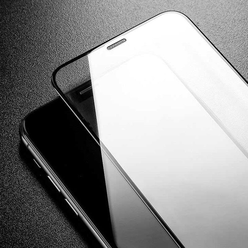 Skärmskyddsfolie Techsuit för Apple iPhone 17, Härdat Glas, Full Glue, 111D, Svart