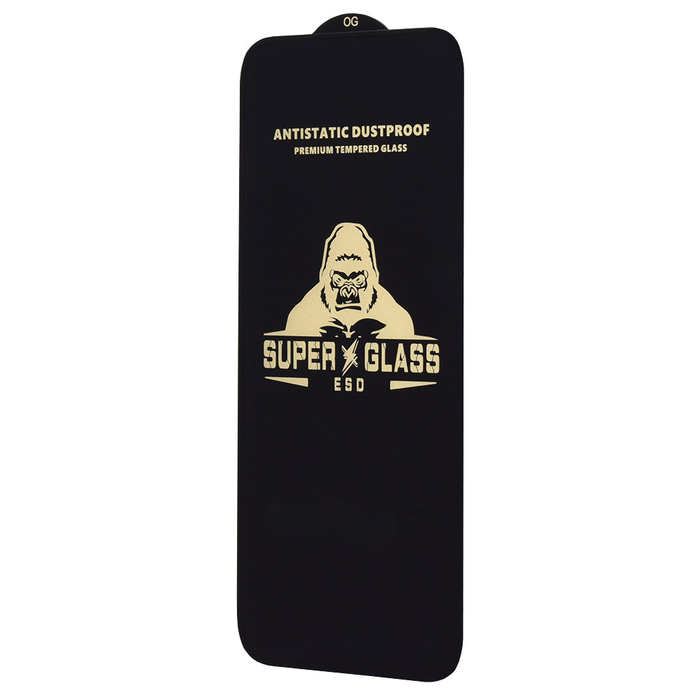 Skärmskydd Techsuit för Apple iPhone 17, Härdat Glas, Full Lim, Svart