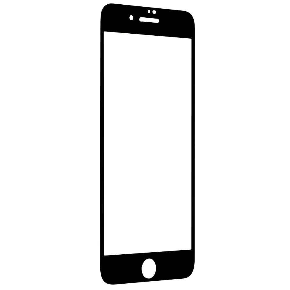 Techsuit skärmskydd för Apple iPhone 8 Plus / 7 Plus, härdat glas, full limning, 111D, svart