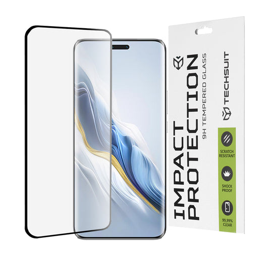 Techsuit skärmskydd för Honor Magic6 Pro, härdat glas, full limning, 111D, svart