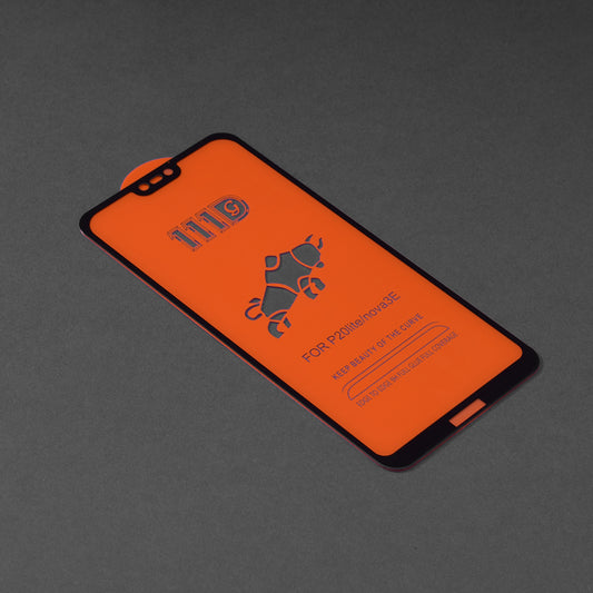 Techsuit skärmskydd för Huawei P20 Lite, härdat glas, full limning, 111D, svart